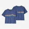 Patagonia Tops Women's Ridge Rise Stripe Organic Easy Cut Tee