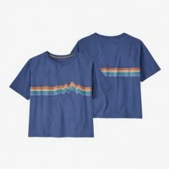 Patagonia Tops Women's Ridge Rise Stripe Organic Easy Cut Tee