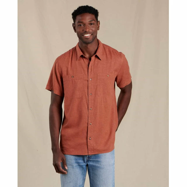 Toad&Co Men's Taj Hemp Short Sleeve Shirt Tops